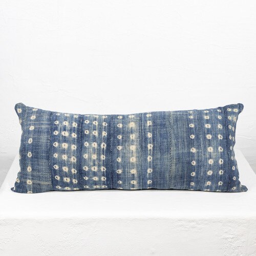 Authentic mud cloth vintage pillow